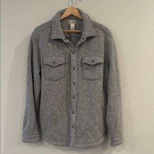 L.L. Bean Heather Gray Knit Sweater